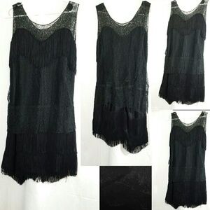 Vintage 1920's Lace Flapper Dress